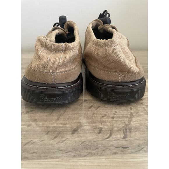 RARE Dr. Martens 8851 Mens size 10 Erica Suede Slip On Loafers Burlap Canvas - Picture 4 of 11